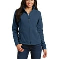 thumbnail image 1 of JustBlanks Womens Full Zip Fleece Jacket Polyester Soft Midweight Fabric Zippered Pockets Adjustable Hem, 1 of 1