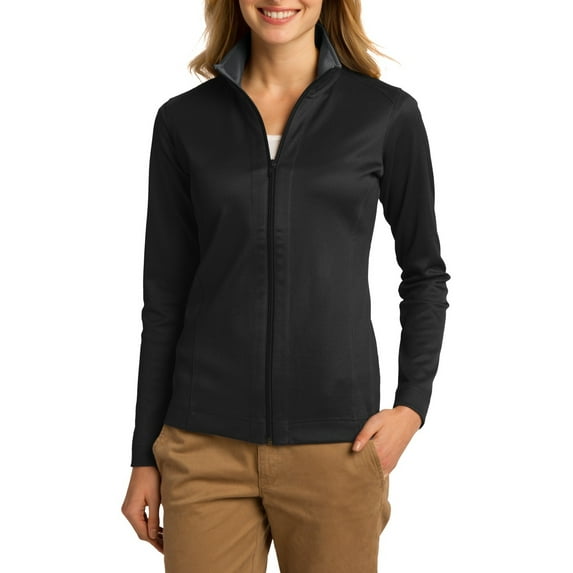 JustBlanks Womens Full Zip Textured Jacket with Cadet Collar Long Sleeves