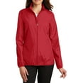 thumbnail image 1 of JustBlanks Ladies Lightweight Full Zip Polyester Jacket with Cadet Collar Elastic Cuffs, 1 of 1