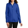 thumbnail image 1 of JustBlanks Ladies Lightweight Full Zip Polyester Jacket with Cadet Collar Elastic Cuffs, 1 of 1