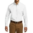 thumbnail image 1 of JustBlanks Mens Long Sleeve Carefree Poplin Shirt Cotton Polyester Button Down Collar, 1 of 1