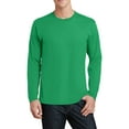 thumbnail image 1 of JustBlanks Long Sleeve 100 Cotton Crew Neck Lightweight Casual Fit T-Shirt, 1 of 1