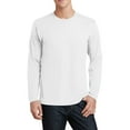 thumbnail image 1 of Just Blanks Long Sleeve Fan Favorite Tee, White, 6XL, 1 of 1