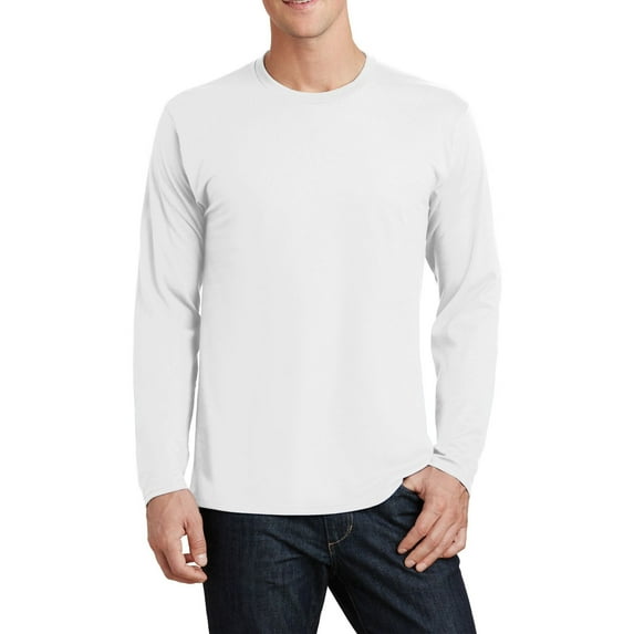 JustBlanks Long Sleeve 100 Cotton Crew Neck Lightweight Casual Fit T-Shirt