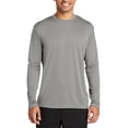 thumbnail image 1 of JustBlanks Long Sleeve Performance Moisture Wicking Polyester Crew Neck T Shirt, 1 of 1