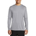 thumbnail image 1 of JustBlanks Long Sleeve Performance Moisture Wicking Polyester Crew Neck T Shirt, 1 of 1