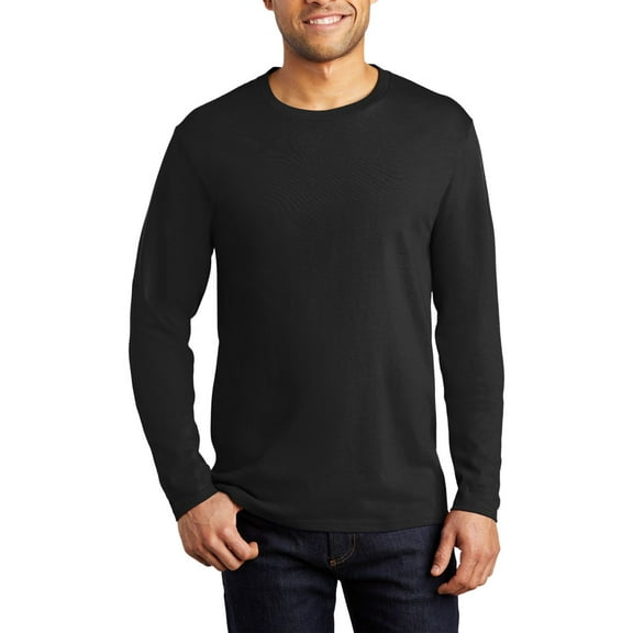Just Blanks Long Sleeve Sweatshirt – Soft, Durable Cotton-Blend Pullover for All-Season Comfort, Deep Black, S