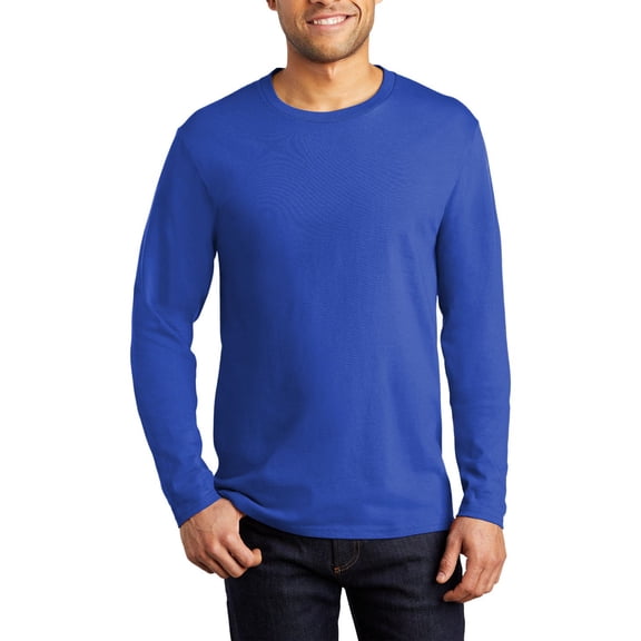 Just Blanks Long Sleeve Sweatshirt – Soft, Durable Cotton-Blend Pullover for All-Season Comfort, True Royal, S