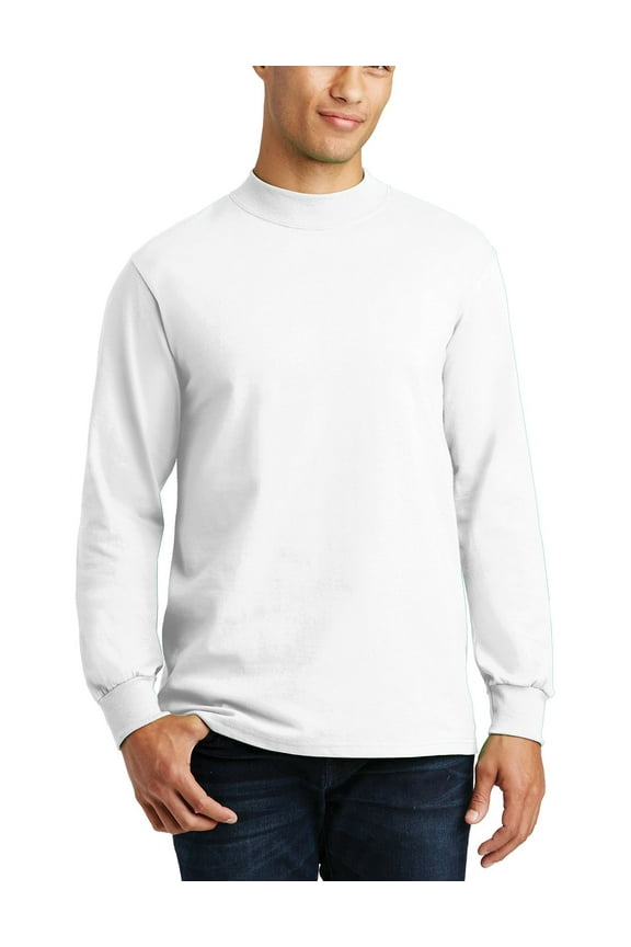 Just Blanks Men's Classic Fit T-Shirt – Soft, Durable, Comfortable Cotton Tee for Everyday Wear, White, S