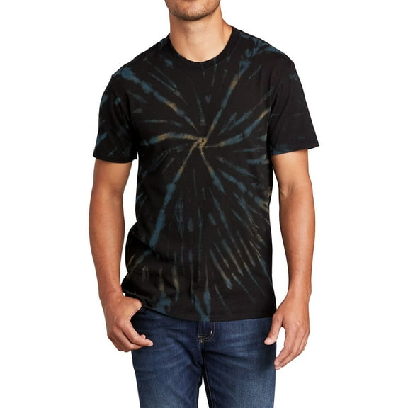 JustBlanks Tie Dye 100 Pigment Dyed Cotton Crew Neck Short Sleeve T Shirt