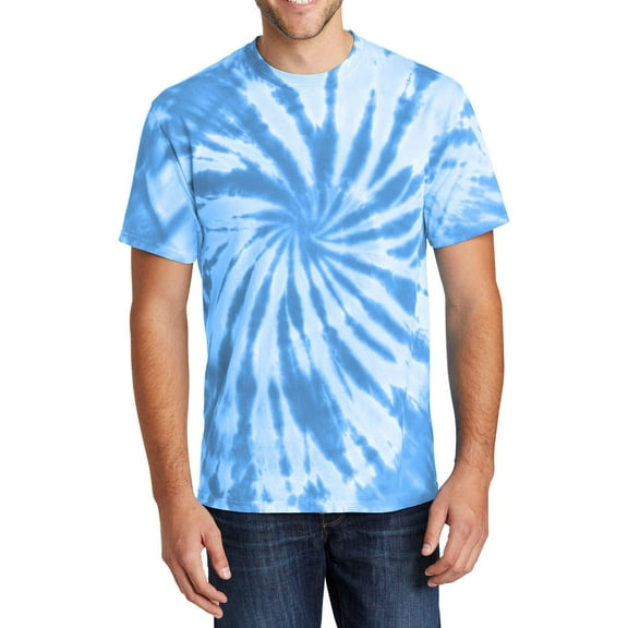 JustBlanks Tie Dye 100 Pigment Dyed Cotton Crew Neck Short Sleeve T Shirt