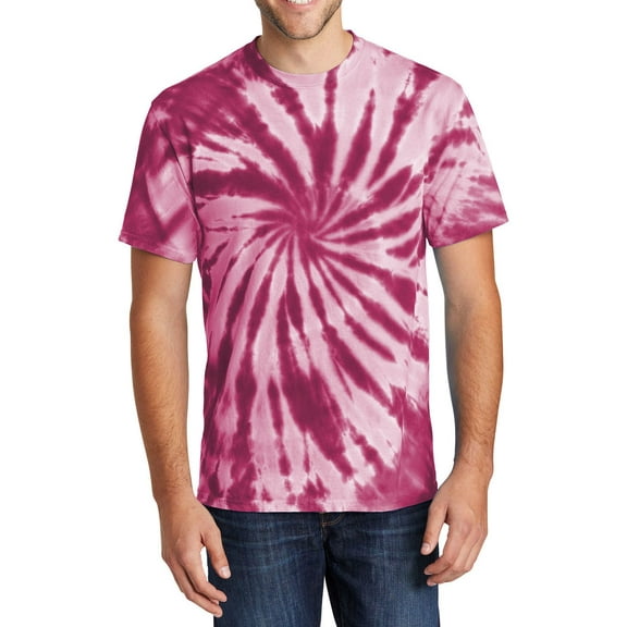 JustBlanks Tie Dye 100 Pigment Dyed Cotton Crew Neck Short Sleeve T Shirt
