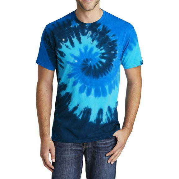 JustBlanks Tie Dye 100 Pigment Dyed Cotton Crew Neck Short Sleeve T Shirt