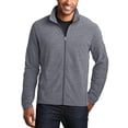 thumbnail image 1 of JustBlanks Mens Heather Microfleece Full Zip Jacket Lightweight Warmth Comfort, 1 of 1