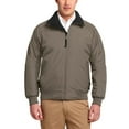 thumbnail image 1 of JustBlanks Mens Water Resistant Teklon Nylon Full Zip Fleece Lined Bomber Jacket with Rib Knit Cuffs Waistband, 1 of 1