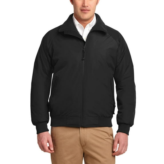 JustBlanks Mens Water Resistant Teklon Nylon Full Zip Fleece Lined Bomber Jacket with Rib Knit Cuffs Waistband