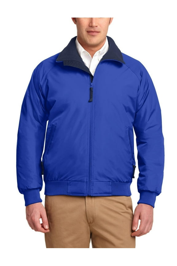 Just Blanks Men’s Nylon Polyester Challenger Jacket, True Royal/True Navy, 4XL