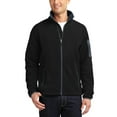 thumbnail image 1 of JustBlanks Enhanced Value Fleece Full Zip Jacket Polyester Contrast Collar Zippered Pockets Adjustable Hem, 1 of 1