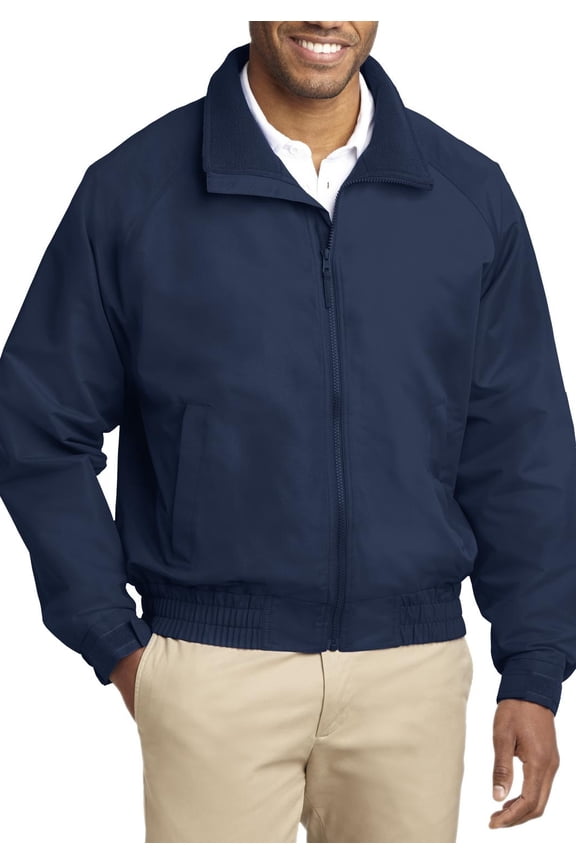 Lightweight Water Resistant Charger Jacket with Fleece Lining