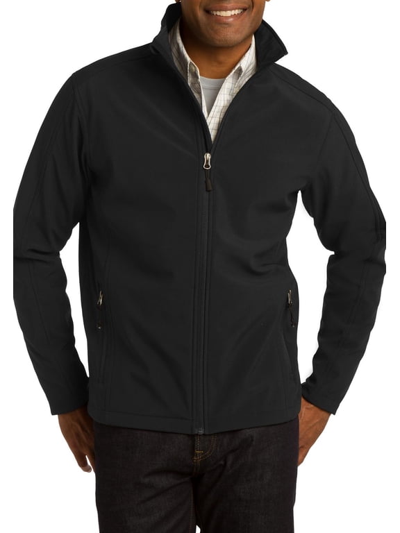 Just Blanks Men's Tech Fleece Jacket - Lightweight, Breathable, Zippered Pockets, Versatile Outerwear, Black, 6XL