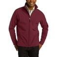 thumbnail image 1 of JustBlanks Mens Polyester Soft Shell Jacket Full Zip Water Resistant Fleece Lined Long Sleeves Cadet Collar, 1 of 1