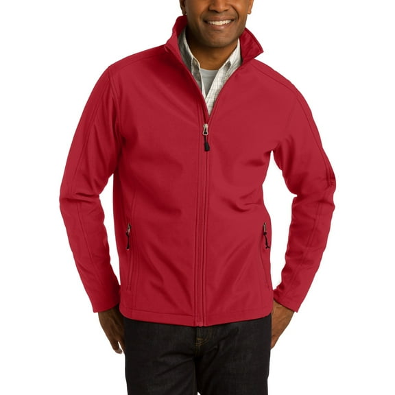 JustBlanks Mens Polyester Soft Shell Jacket Full Zip Water Resistant Fleece Lined Long Sleeves Cadet Collar