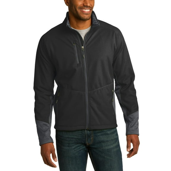 JustBlanks Mens Polyester Soft Shell Jacket Full Zip Water Resistant Fleece Lined