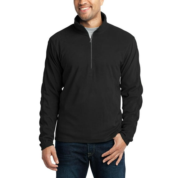 JustBlanks Mens Microfleece 1 2 Zip Pullover Polyester Midweight Long Sleeve