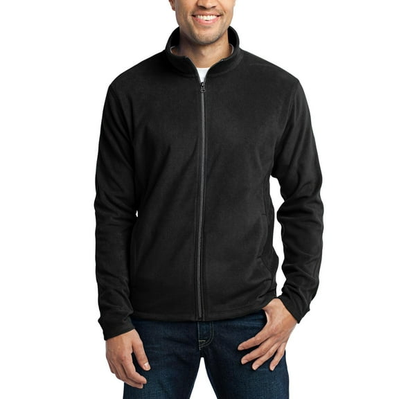 JustBlanks Mens Lightweight Microfleece Jacket with Full Zip and Open Cuffs