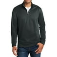 thumbnail image 1 of JustBlanks Mens 1 4 Zip Pullover Sweatshirt Polyester Fleece Long Sleeve Moisture Wicking Cadet Collar, 1 of 1