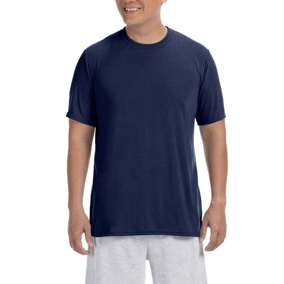 JustBlanks Adult Performance Polyester Jersey Knit Crew Neck, Short Sleeve T-Shirt