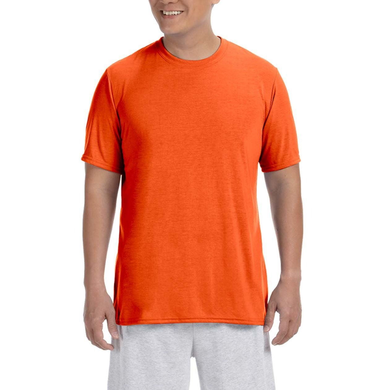 Team 365 Men's Zone Performance Quarter-Zip - Sport Orange, Moisture Wicking With UV Protection