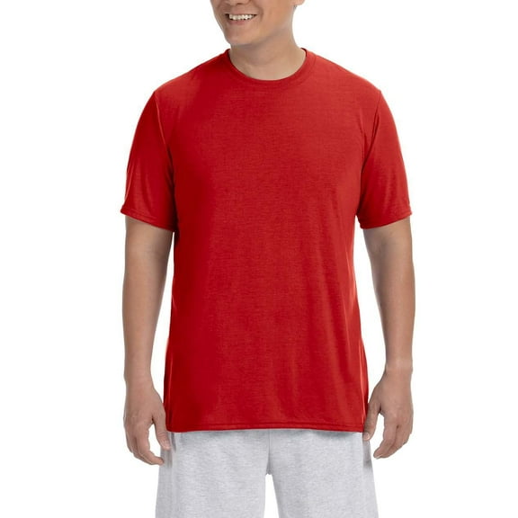 JustBlanks Adult Performance Polyester Jersey Knit Crew Neck, Short Sleeve T-Shirt