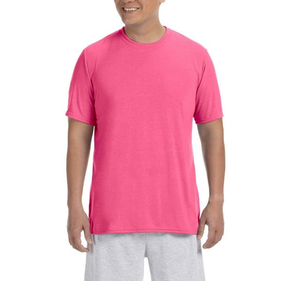 JustBlanks Adult Performance Polyester Jersey Knit Crew Neck, Short Sleeve T-Shirt