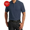 thumbnail image 1 of JustBlanks Core Classic Pique Polo Flat Knit Collar Cuffs 3 Button Placket, 1 of 1