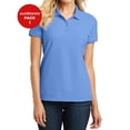 thumbnail image 1 of JustBlanks Ladies Core Classic Pique Polo 4 Button Placket with Dyed to Match Buttons, 1 of 1