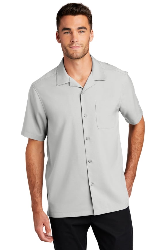 Short Sleeve Performance Work Shirt Moisture Wicking Quick Dry Stain Resistant Staff Uniform
