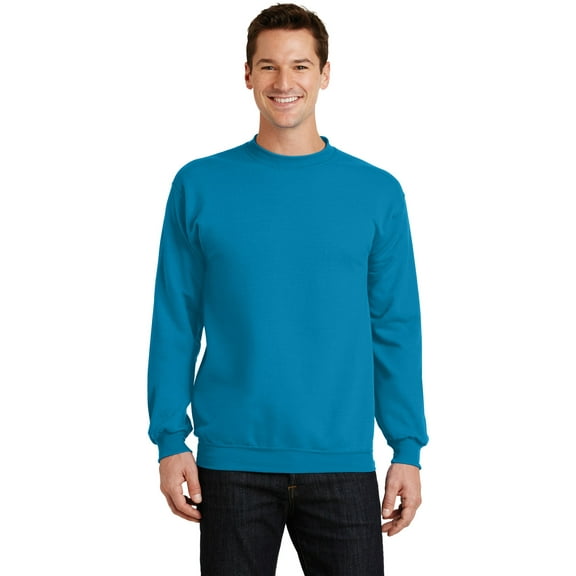 JustBlanks Core Fleece Crewneck Sweatshirt Ribbed Cuffs Waistband for a Snug Fit
