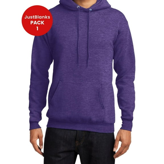 JustBlanks Core Fleece Pullover Hooded Sweatshirt Long Sleeve