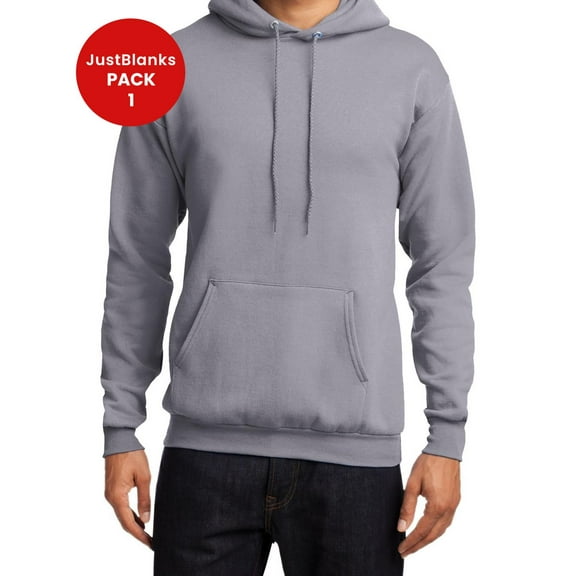 JustBlanks Core Fleece Pullover Hooded Sweatshirt Long Sleeve