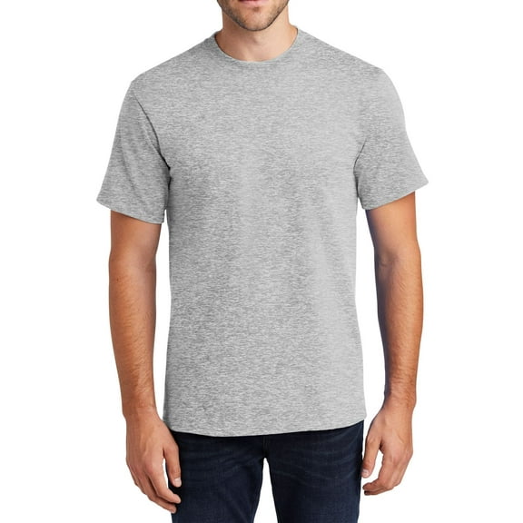 JustBlanks Essential 100 Cotton Tall T Shirt Rib Knit Collar Shoulder to Shoulder Back Neck Tape