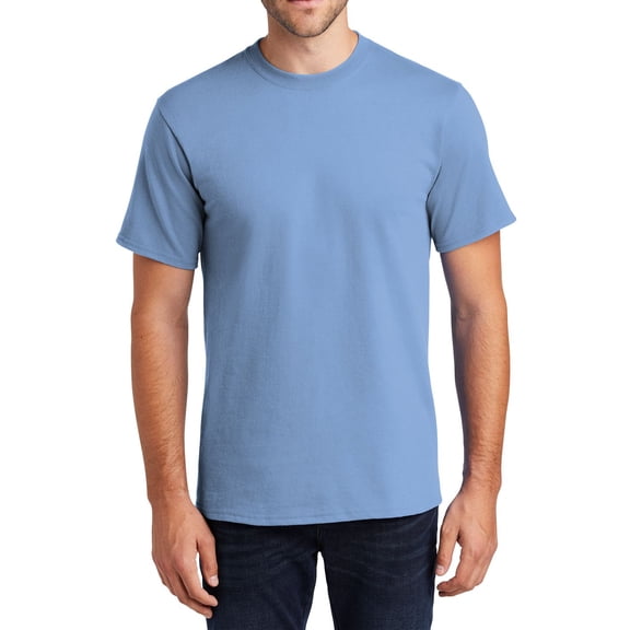 JustBlanks Essential 100 Cotton Tall T Shirt Rib Knit Collar Shoulder to Shoulder Back Neck Tape