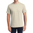 thumbnail image 1 of JustBlanks Essential 100 Cotton Tall T Shirt Rib Knit Collar Shoulder to Shoulder Back Neck Tape, 1 of 1