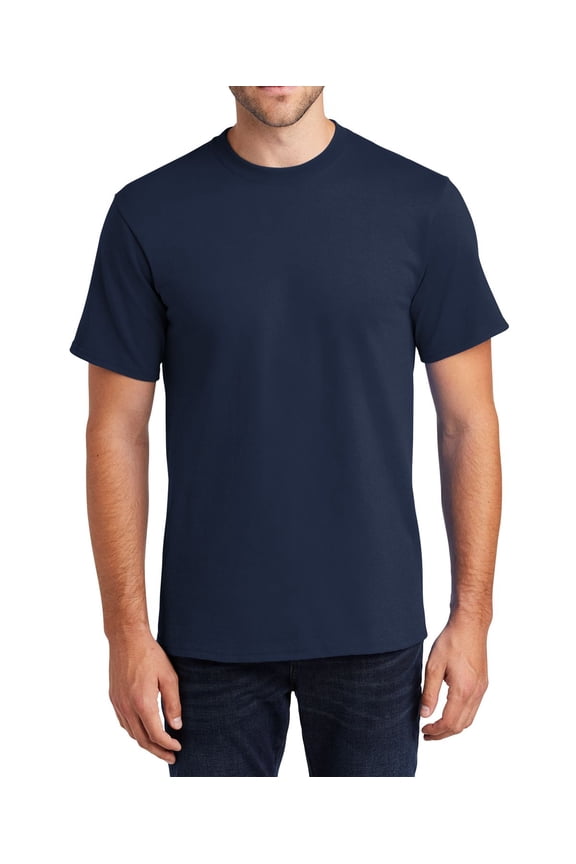 Just Blanks Premium 100% Cotton T-Shirt for Custom Printing & Comfort, Navy, 4XLT