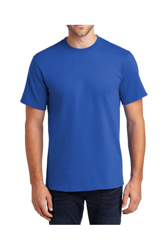 Just Blanks Premium 100% Cotton T-Shirt for Custom Printing & Comfort, Royal, 4XLT