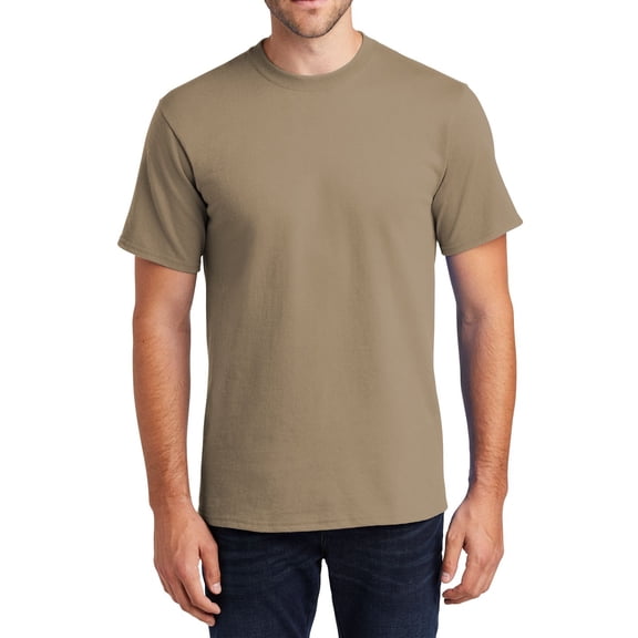 Just Blanks Premium 100% Cotton T-Shirt for Custom Printing & Comfort, Sand, 3XLT