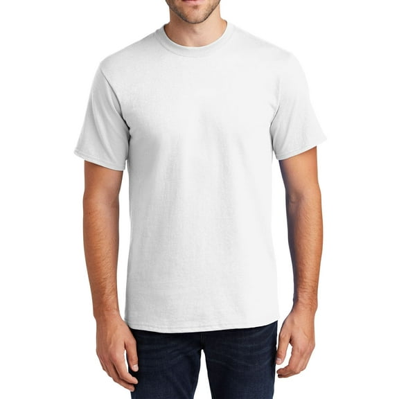 JustBlanks Essential 100 Cotton Tall T Shirt Rib Knit Collar Shoulder to Shoulder Back Neck Tape