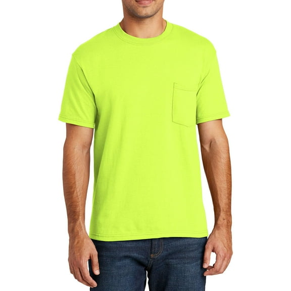 JustBlanks All American Pocket 100 Cotton Crew Neck Short Sleeve T Shirt