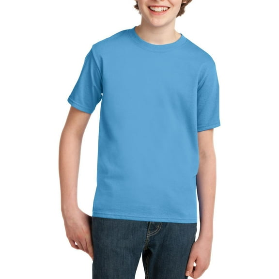 JustBlanks Youth Short Sleeve Crewneck Cotton T Shirt