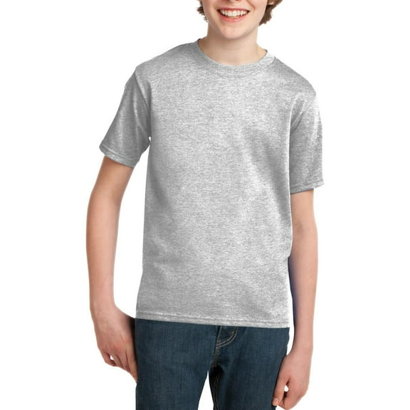 JustBlanks Youth Short Sleeve Crewneck Cotton T Shirt